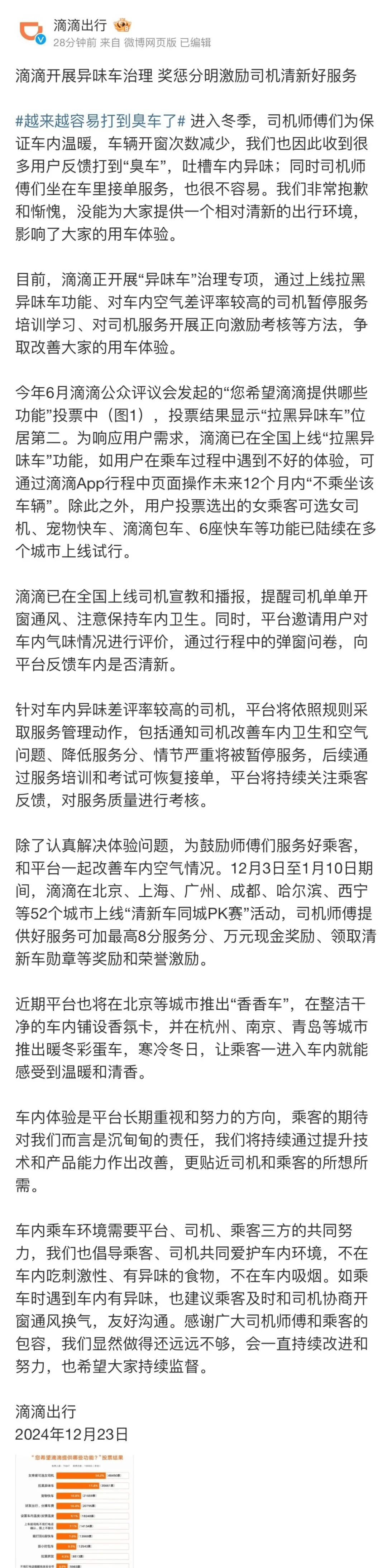 滴滴就“打到臭车”致歉：正开展“异味车”治理<strong></p>
<p>ADA交易</strong>，拉黑功能上线