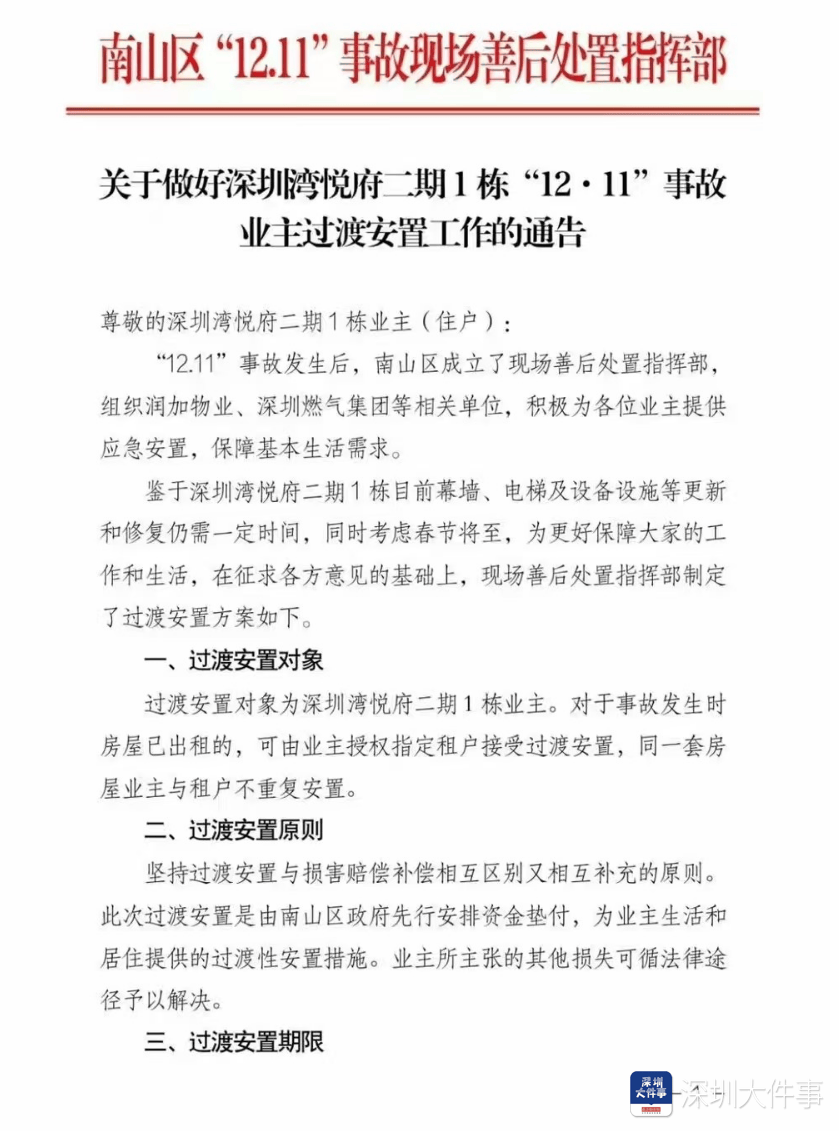 深圳湾悦府事故过渡安置方案已制定<strong></p>
<p>莱特币交易</strong>，可选现金或酒店过渡安置