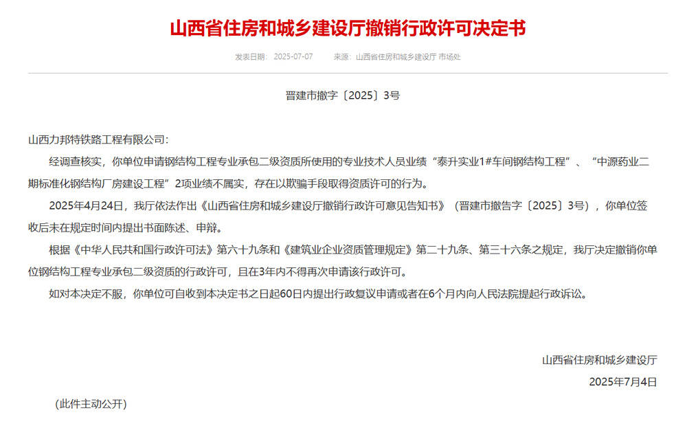 以欺骗手段取得资质<strong></p>
<p>比特币翻了多少倍</strong>，山西省住建厅连发6则撤销行政许可决定书
