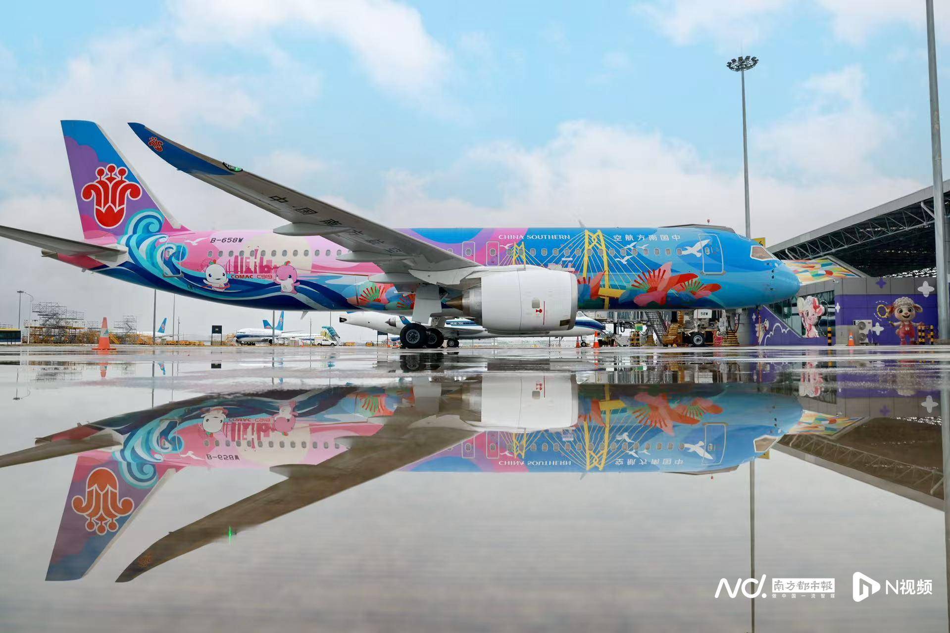 广州白云机场起飞<strong></p>
<p>比特儿黑币</strong>!国内首架C919全运会主题彩绘机首航